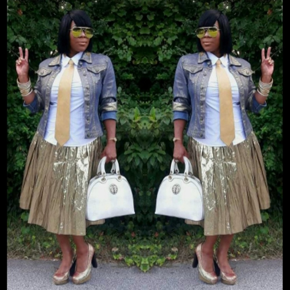Metallic Skirt